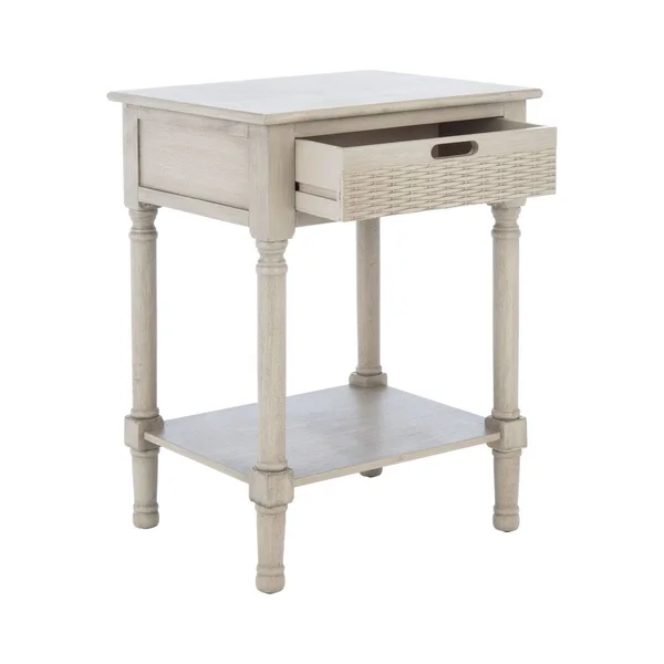 Safavieh ACC5708D Landers 1 Drawer Accent Table Greige