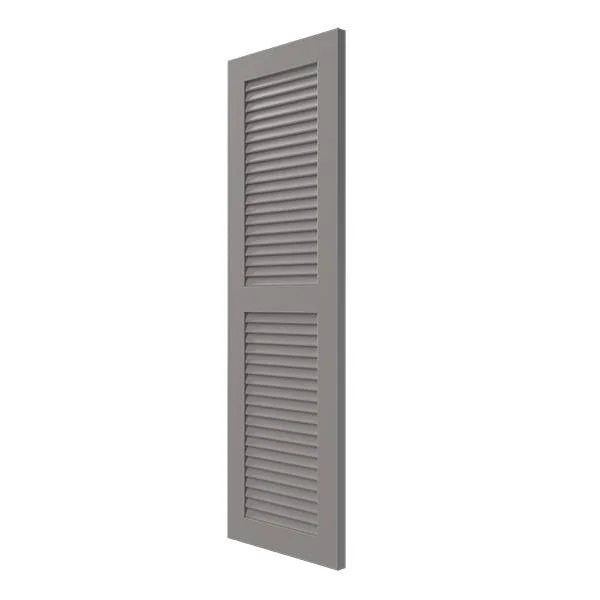 Ekena Millwork CWL12X031PRC 12x22W x 31x22H Exterior Composite Louvered Shutters (Per Pair) - Primed