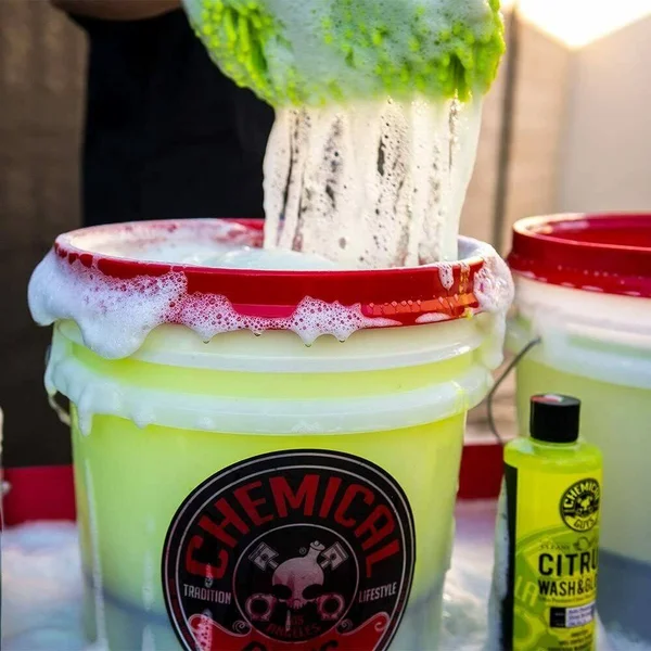 Chemical Guys Hol132 Best Car Wash Bucket Kit with Dirt Trap 16 fl oz 11 Items