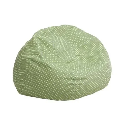 Flash Furniture Small Green Dot Kids Bean Bag Chair