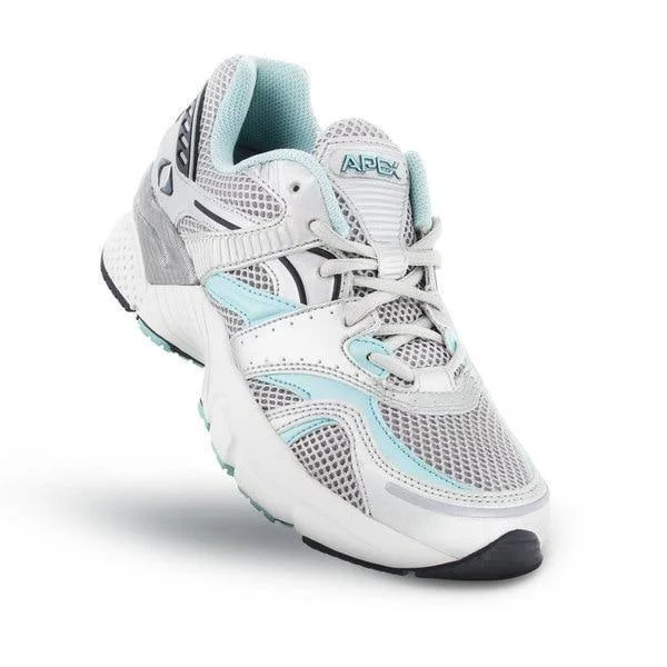 Women's Apex Boss Runner Silver/Sea Blue 6 W