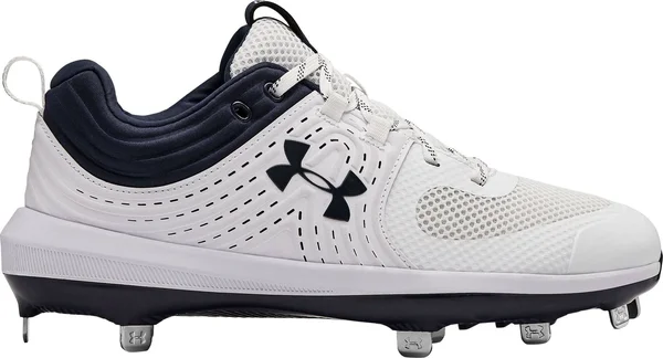 Under Armour Women's Glyde Metal Fastpitch Softball Cleats, White