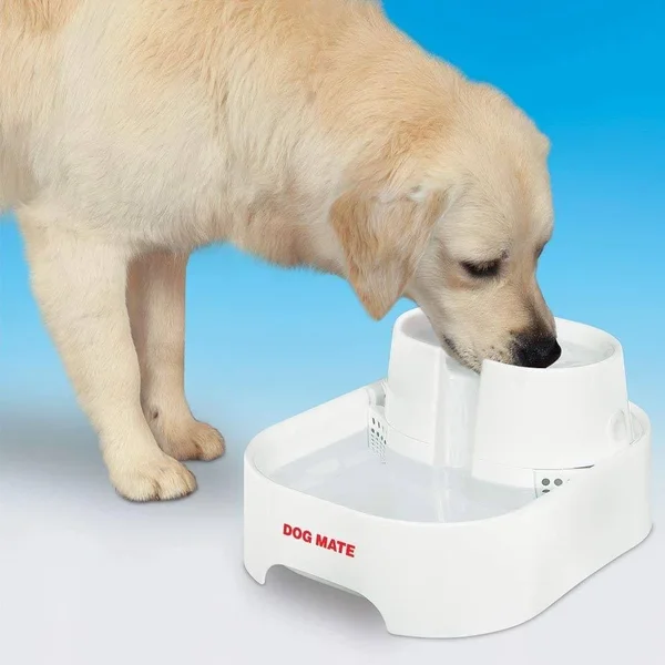Dog Mate Large Fresh Water Drinking Fountain for Dogs and Cats
