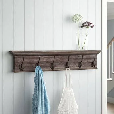 Shipton Wall Mounted Coat Rack Color: Natural Wash
