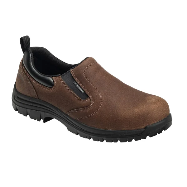 Avenger Waterproof Slip-On Composite Toe 9 Men's Brown
