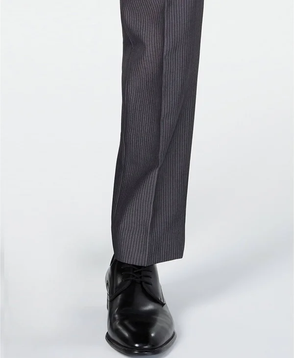 Kenneth Cole Unlisted Men's Slim-Fit Medium Gray Stripe Suit - Grey