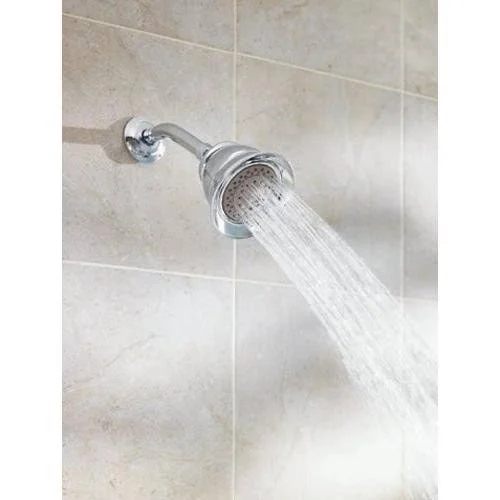 Moen 3838CP Four-Function Shower HEAD. Chrome and Polished Brass