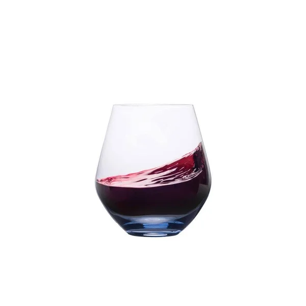 Gianna Ombre Blue Set of 4 Stemless Wine Glasses
