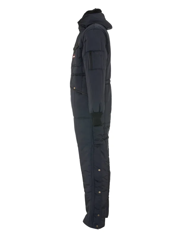 Refrigiwear Iron-Tuff Insulated Coveralls with Hood - Small - Navy