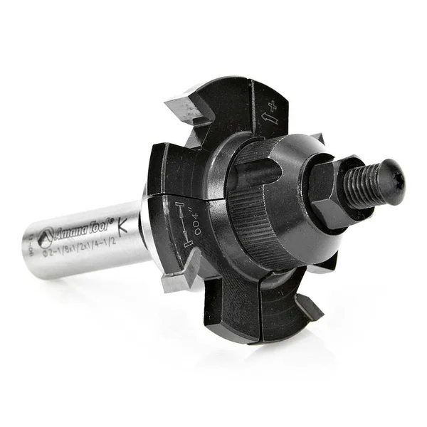 Amana 55510 E-Z Dial Slot Cutter 4 Wing x 2-1/8 Dia x 1/4-1/2 x 1/2 inch Shank