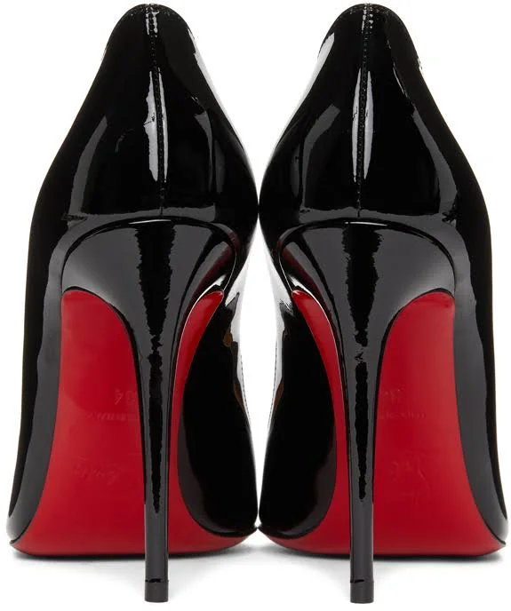 Christian Louboutin Black Patent Pigalle Follies 100 Heels