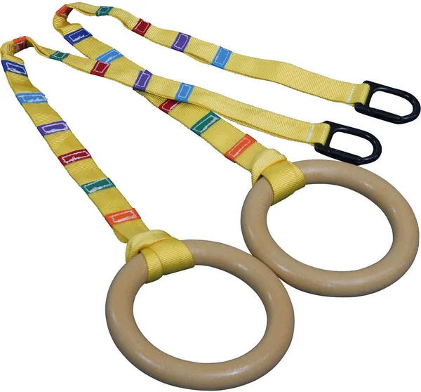 Tumbl Trak Standard Gymnast Rings with Easy Adjust Strap - 9.5-Inch