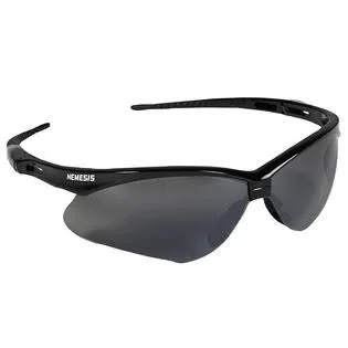 Jackson Safety V30 Nemesis Safety Glasses 25688 - Smoke Mirror with Black Frame