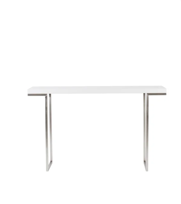 Moe&s Home Collection Repetir Console Table White Lacquer