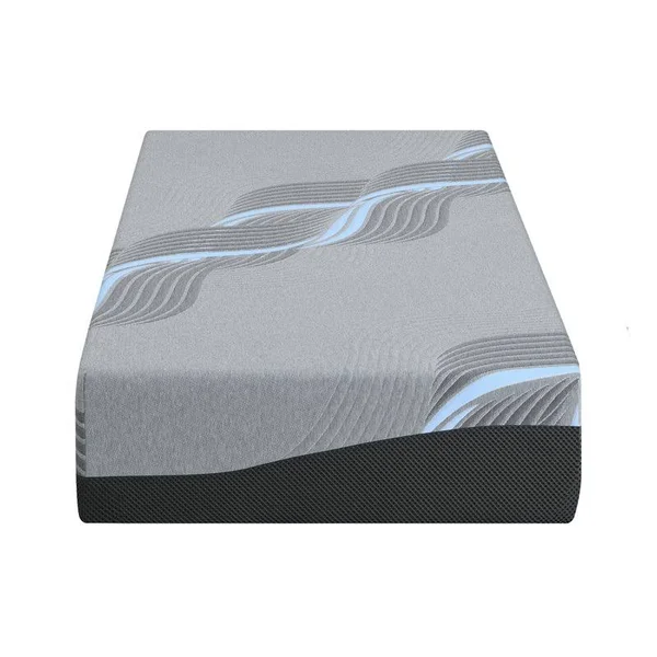 Pemberly Row 12x22 Twin XL Mattress with Cooling Gel Memory Foam in Gray