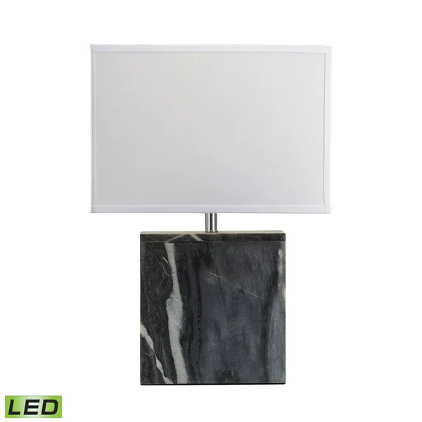 Dimond 8989-007 Grey Marble Square Table Lamp