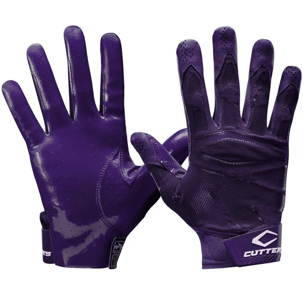 Cutters Rev Pro 4.0 Football Receiver Gloves - XL, Purple