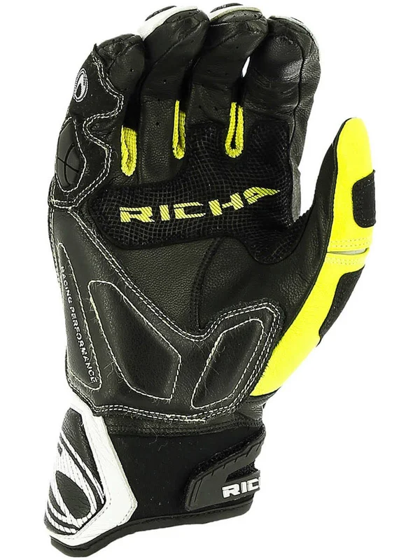 Richa Stealth Gloves (Black/White/Yellow)