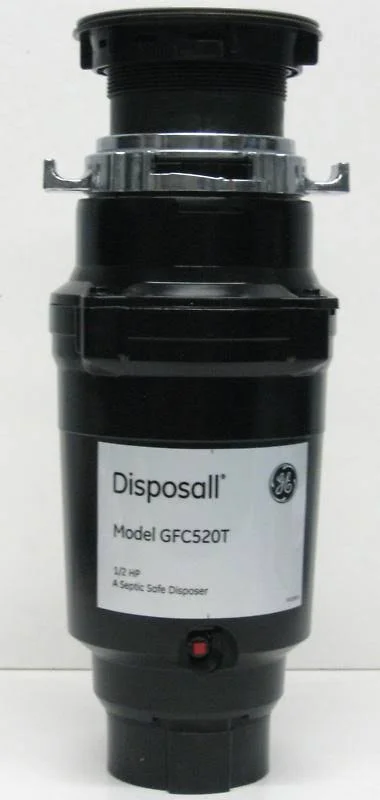 GE GFC520V Steel, Steel Garbage Disposal - Black