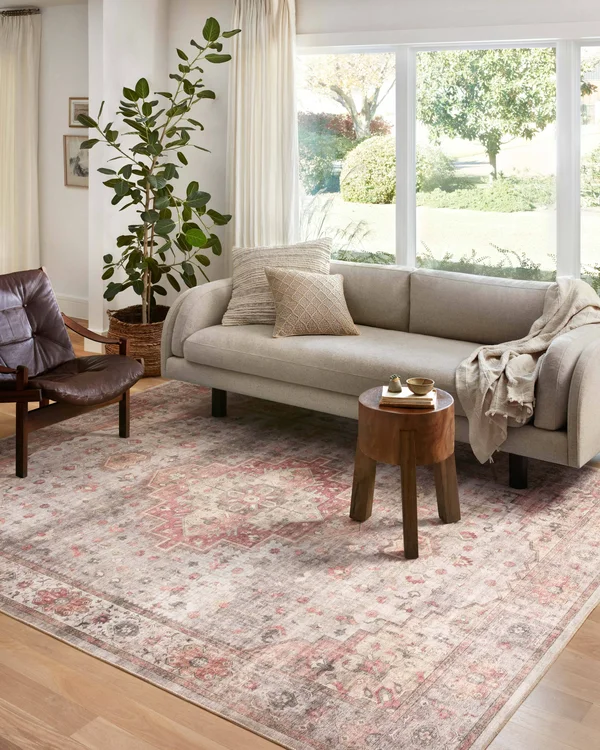 Loloi II Heidi HEI-02 Dove Spice Rug - 5 ft x 7 ft 6 in