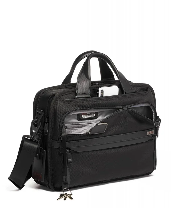 Tumi - Alpha 3 - Small Screen Expandable Laptop Brief Black