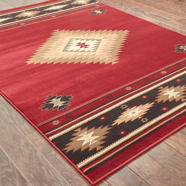 Copper Grove Allegheny Southwestern Area Rug - 7&8x22 x 10&10x22