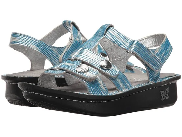 Alegria Leather Multi-strap Sandals w/Backstrap - Kleo, Size EU42(US11.5-12), Wrapture Blues