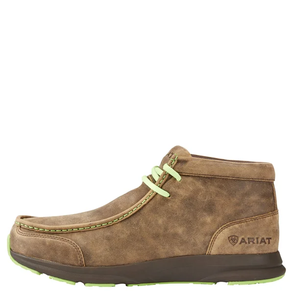 Ariat 10023191 Men's Spitfire Brown Bomber Lime 8 - EE