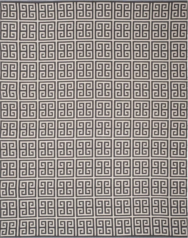 Safavieh Montauk MTK724E Area Rug Dark Grey - Ivory 6& x 6& Square