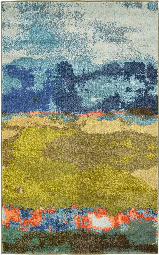 Unique Loom Medina Estrella Area Rug - 9& x 12& Blue