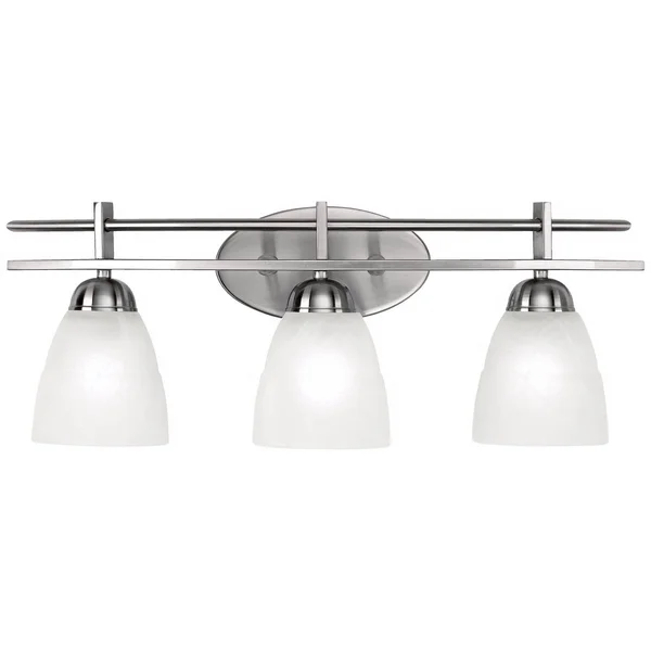 Possini Euro Deco 23 1/2x22 Wide Brushed Nickel Bath Light