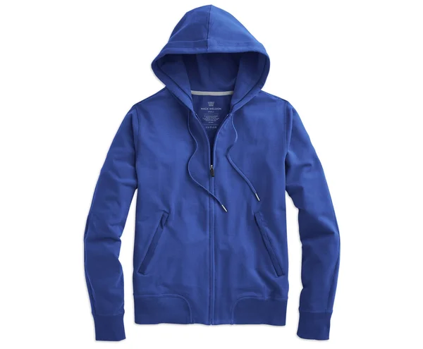 Most Comfortable Ace Hooded Sweatshirt in Indigo Dye, Size: Large, Mack Weldon