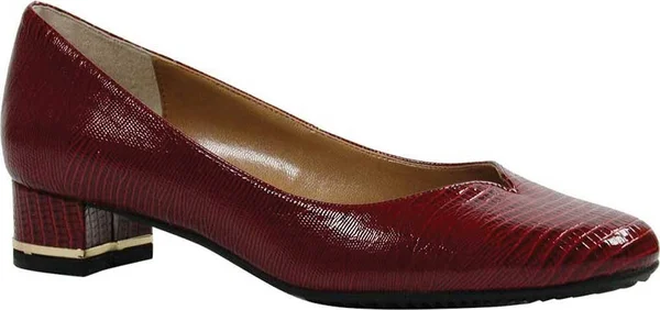 Women's J. Renee Bambalina Low Block Heel Pump, Size: 9, Red
