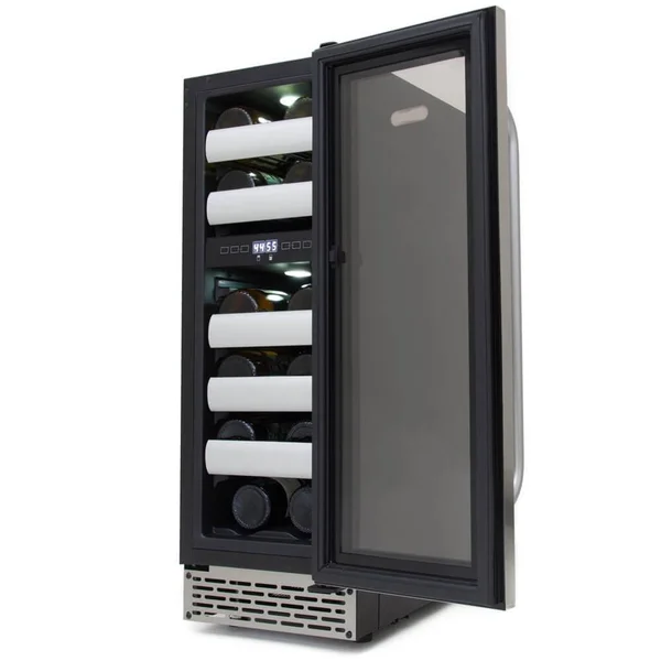Whynter BWR-171DS Elite 17 Bottle Seamless Stainless Steel Door Dual Zone Built-in Wine Refrigerator