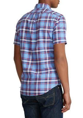 Polo Ralph Lauren Men's Classic Fit Oxford Shirt - Blue/Red Multi - S