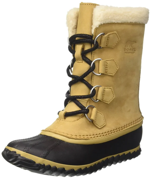 Sorel Women's Caribou Slim Boot curry/black