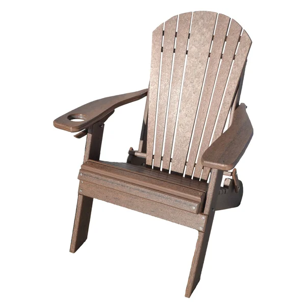 Folding Adirondack Chair with Smart Phone Holder - Eagle Collection - Walnut