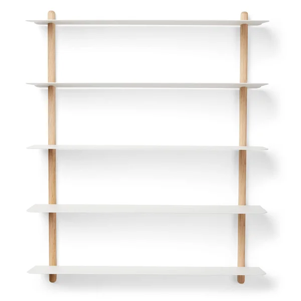 Gejst - Nivo Wall Shelf E, Light Oak, White