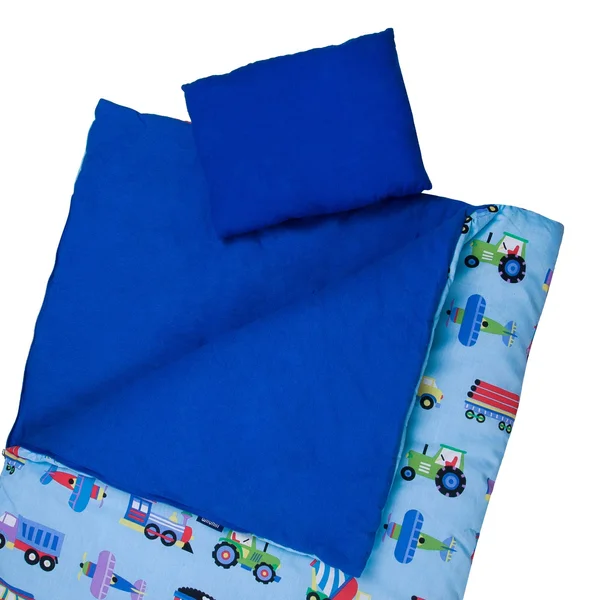 Wildkin Olive Trains - Planes & Trucks Sleeping Bag