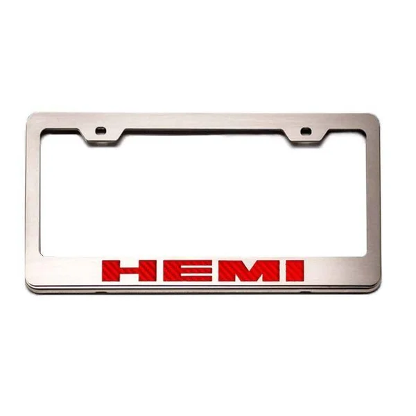 American Car Craft 152024-RD Red 'Hemi' Rear Tag Frame (CF)