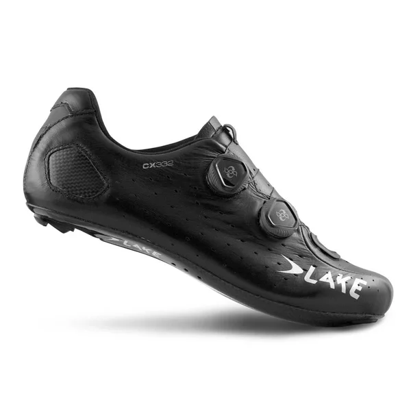Lake CX332 Wide Cycling Shoe - Men's Black/Silver, 41.5