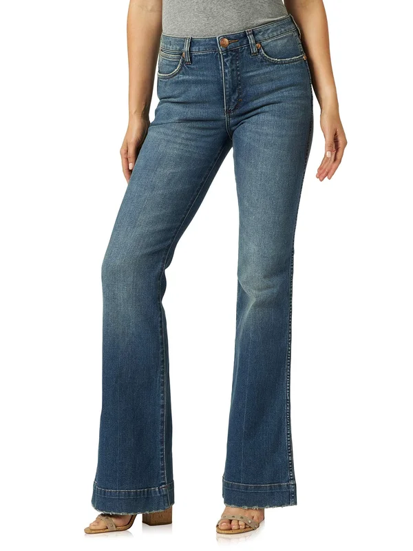 Wrangler Retro Flare Stretch Jean - Blue 29/32 - Women's