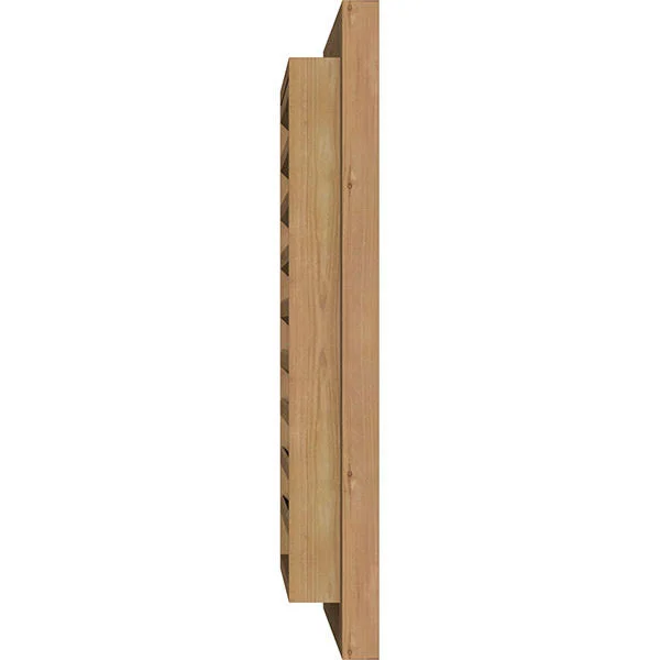 Ekena Millwork GVWVE36X2600RFUWR 36x22W x 26x22H Vertical Gable Vent (41x22W x 31x22H Frame Size): Unfinished - Functional, Rough