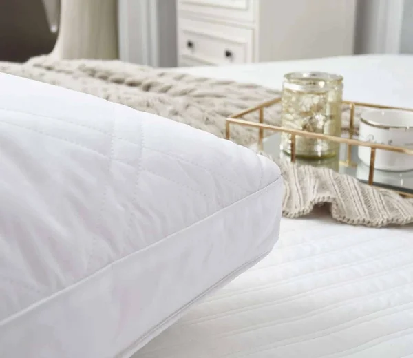 233TC Quilted White Goose Feather-Down Pillows (2-Pack) King
