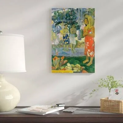 &La Orana Maria Hail Mary, 1891& Print on Canvas East Urban Home Size: 18x22 H x 12x22 W x 1.5x22 D