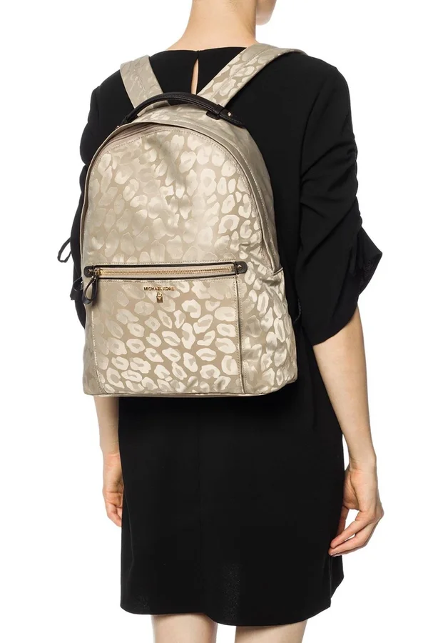 Michael Kors Kelsey Large Nylon Backpack - Truffle Print