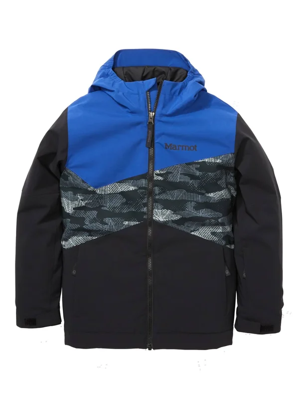 Marmot Kids& Tasman Jacket - Xs - Black, Black Haze Camo, Royal Night
