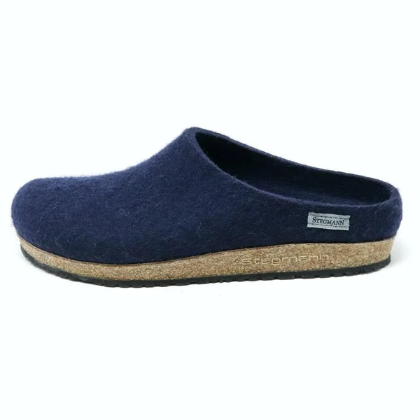 Women's Essenz Wool Clog Navy - 8.5