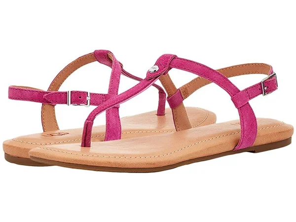 Ugg Women's Madeena Suede Sandals in Pink, Size 11