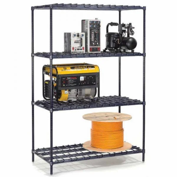 Nexel DS18606Z POLY-Z Brite Heavy Duty Wire Shelving, 60x22W x 18x22D x 63x22H